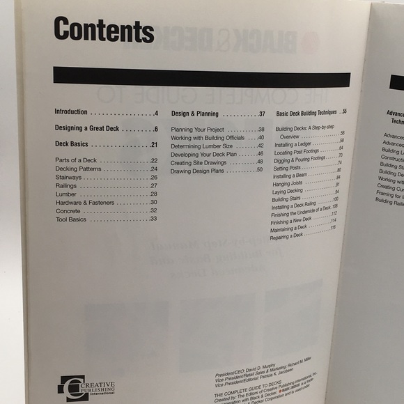 BLACK & DECKER Complete Guide to Decks Book - Picture 3 of 4